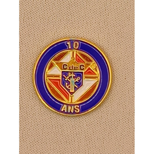 Knights of Columbus 3rd Degree 10 Year Service Pin