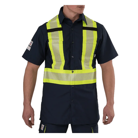 High Visibility Short Sleeve Ripstop Shirt 