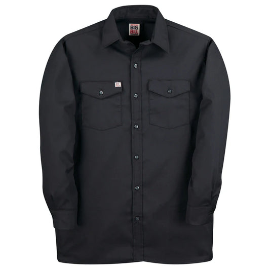 Long Sleeve Button Down Work Shirt 