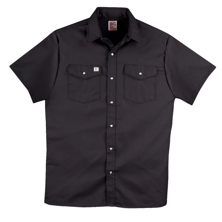 Short Sleeve Work Shirt with Snap Buttons 237