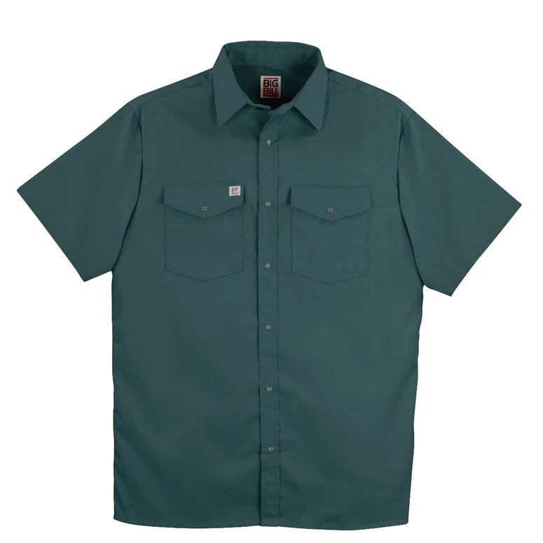 Short Sleeve Work Shirt with Snap Buttons 237