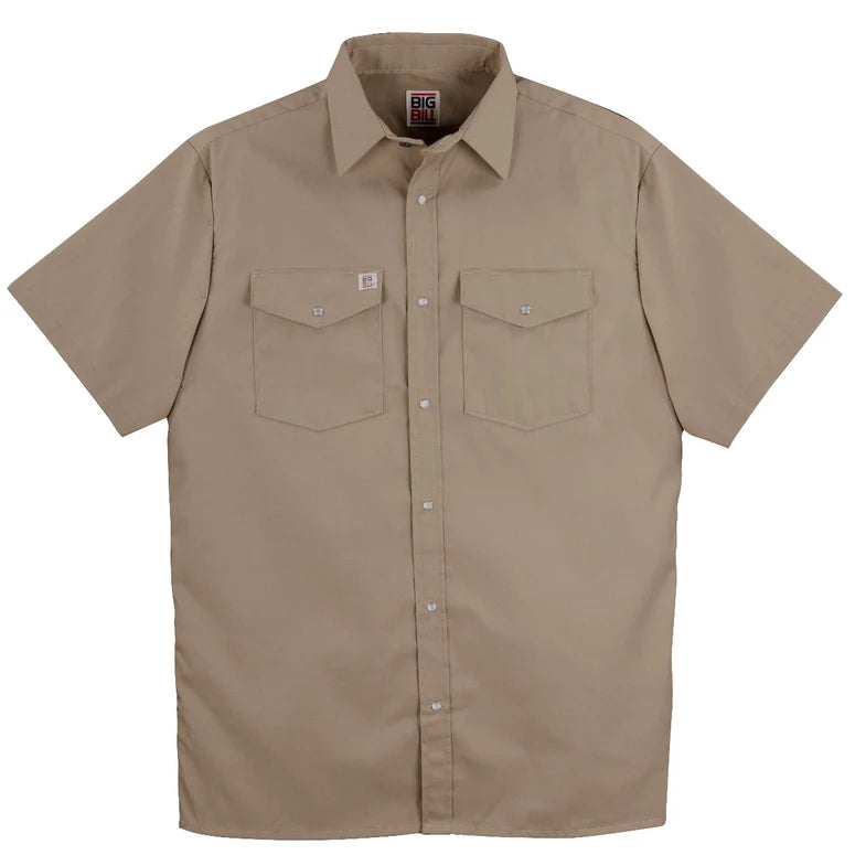 Short Sleeve Work Shirt with Snap Buttons 237