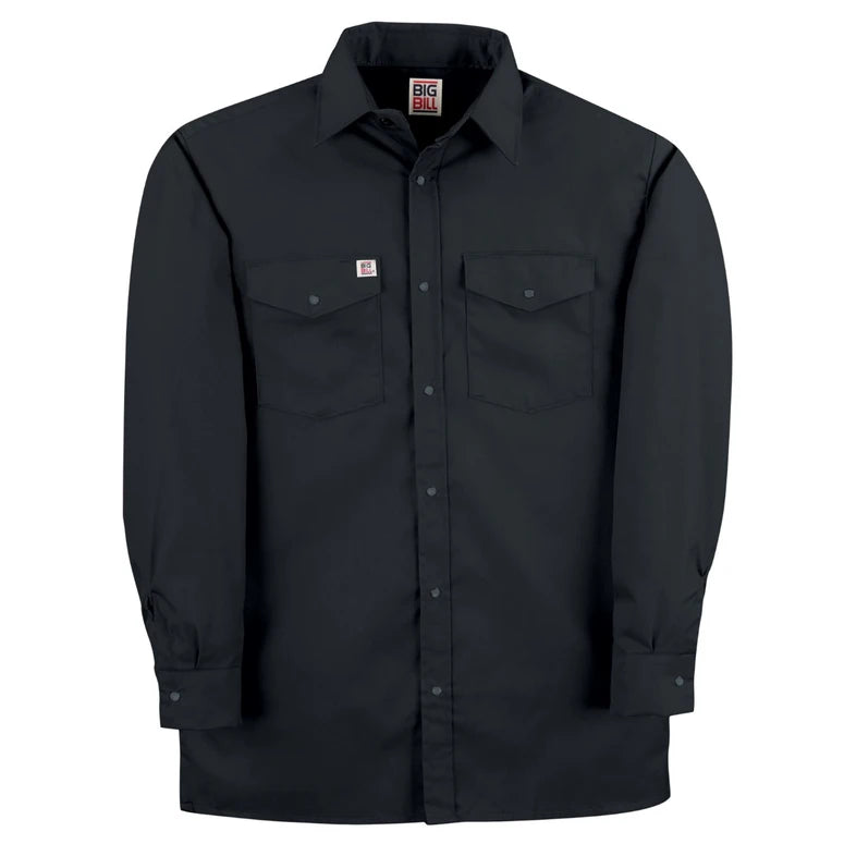 Long Sleeve Work Shirt with Snap Buttons 