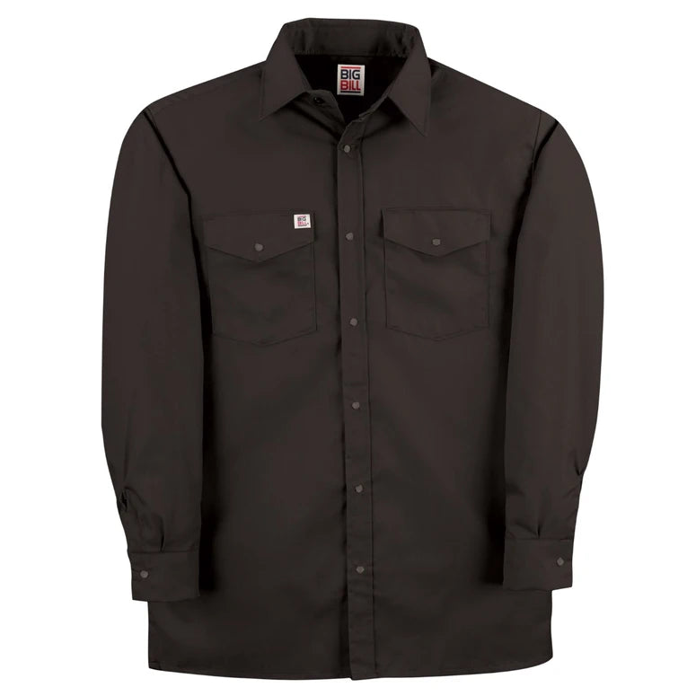 Long Sleeve Work Shirt with Snap Buttons 