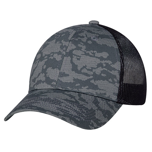 Casquette Coton Croisé / Filet en Polyester Souple