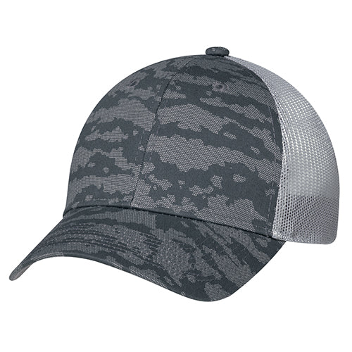 Casquette Coton Croisé / Filet en Polyester Souple