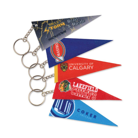 Mini Banner Felt Keychains 