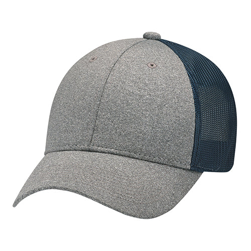 Casquette Polyester Chiné / Filet en Polyester Souple