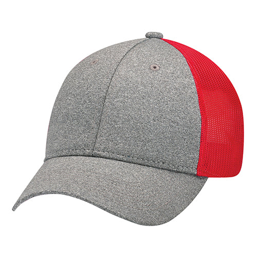 Casquette Polyester Chiné / Filet en Polyester Souple