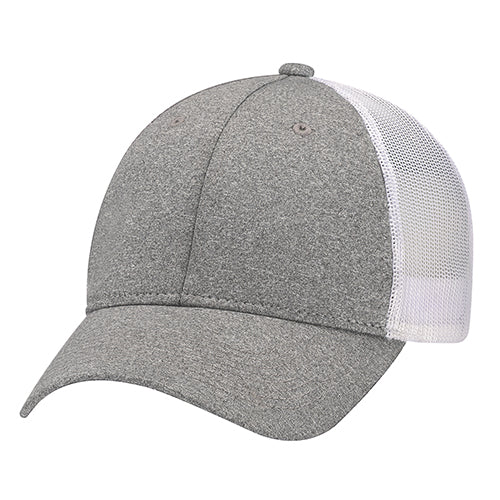 Casquette Polyester Chiné / Filet en Polyester Souple