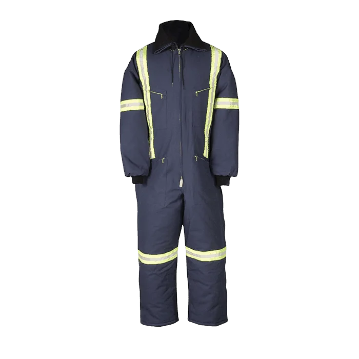 804RT Lined Work Coverall with Reflective Stripes 