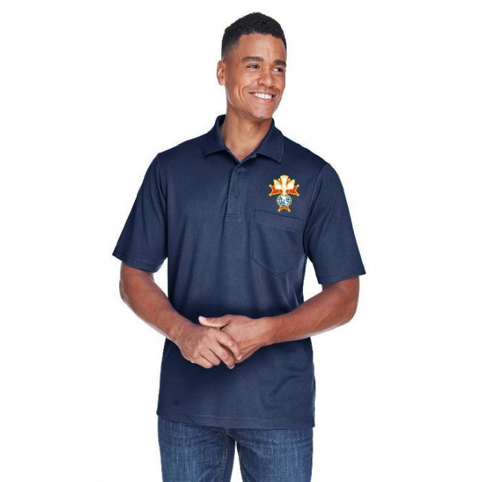 Polo shirt with Knights of Columbus pocket