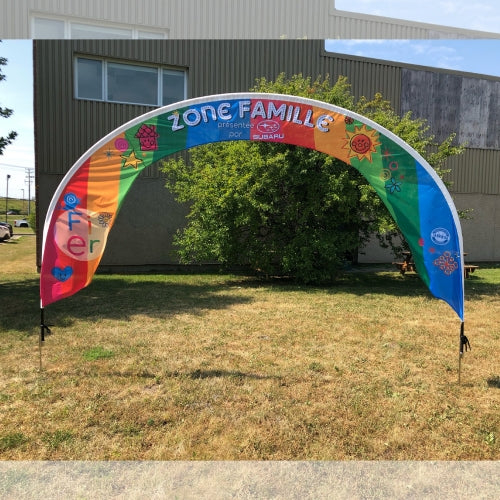 BEACH FLAG ARCH