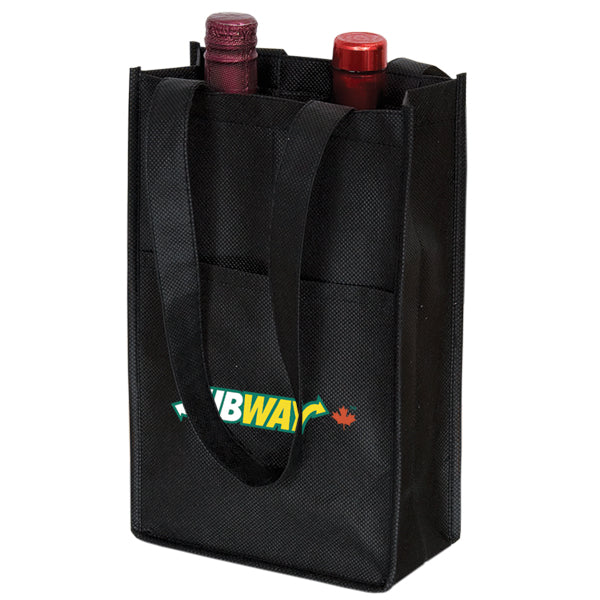 Non-woven wine bag for 2 bottles