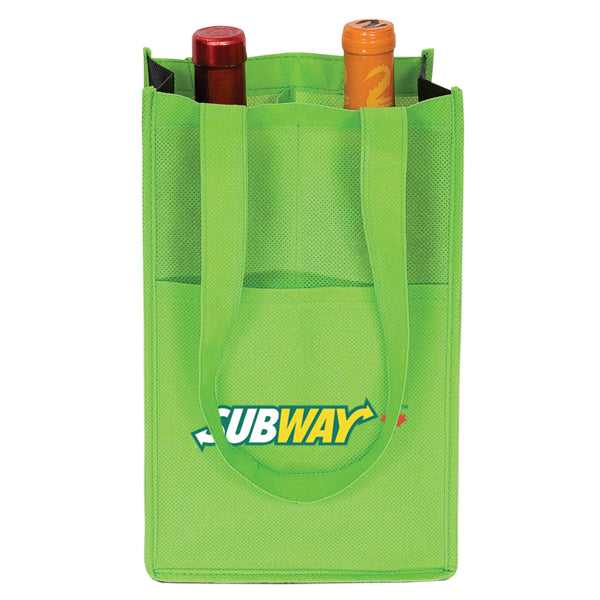 Non-woven wine bag for 2 bottles