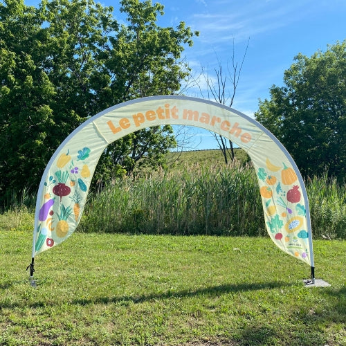 BEACH FLAG ARCH