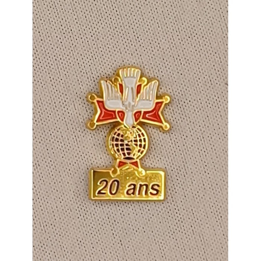 Knights of Columbus 4th Degree 20 Year Service Pin