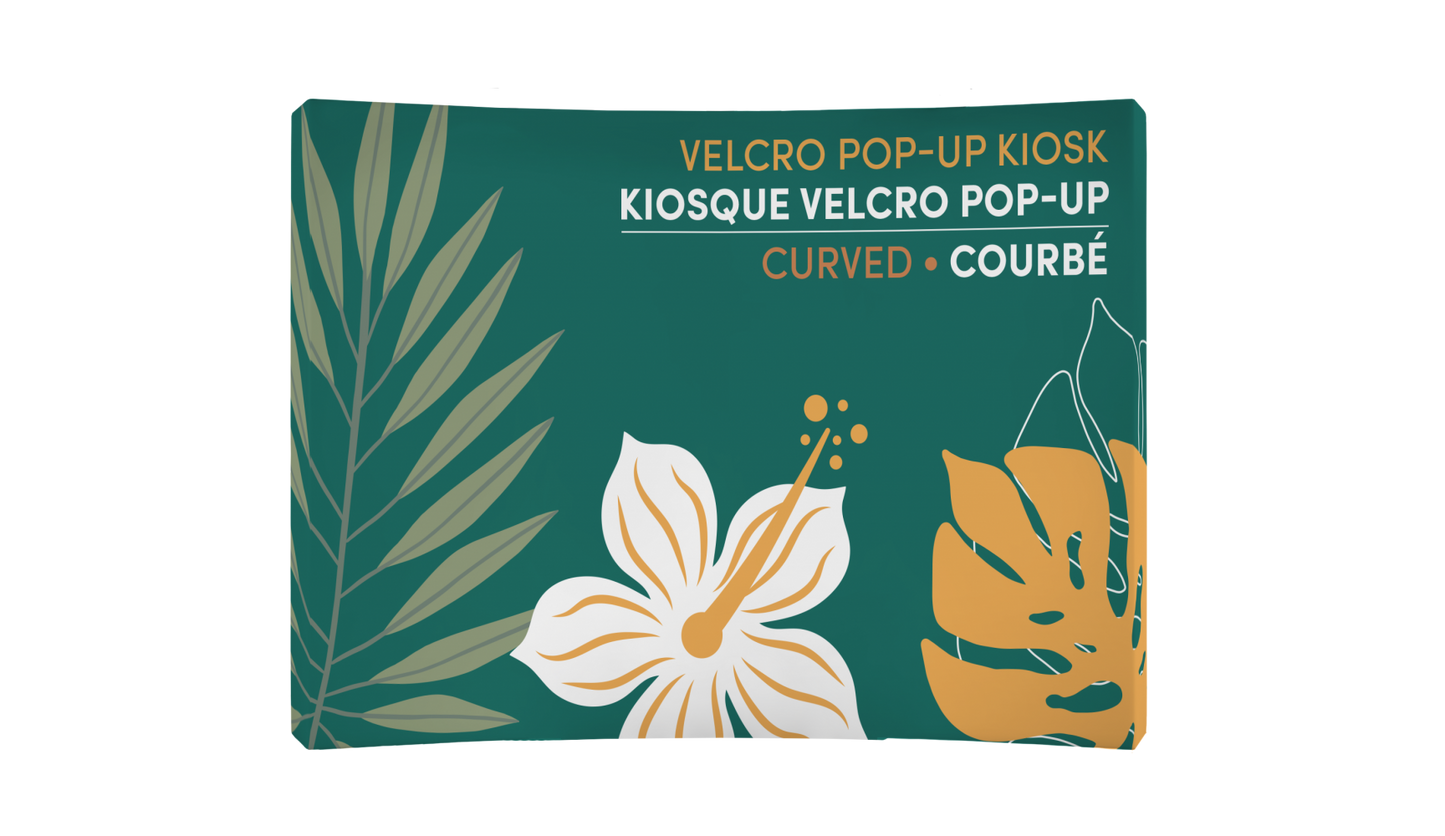 VELCRO POP-UP KIOSK - CURVED 10'